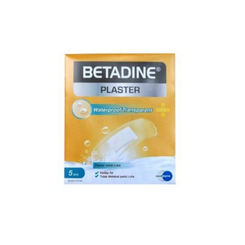 Betadine Plester Waterproof Transparan/ Plester Luka