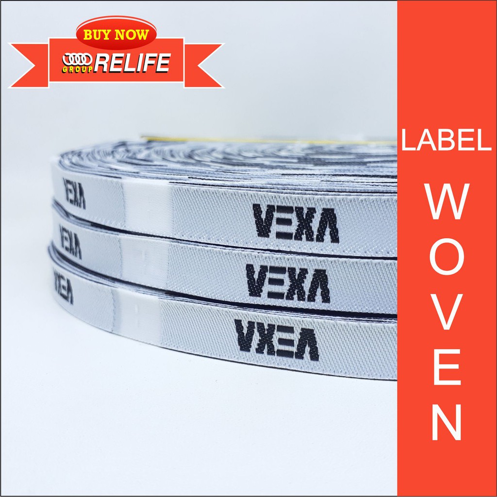 

LABEL WOVEN DAMASK | UNTUK UKURAN LEBAR 1 CM