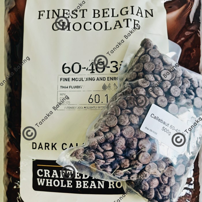 

REPACK Callebaut Dark Chocolate Callet 60-40-38 601 1 Kg