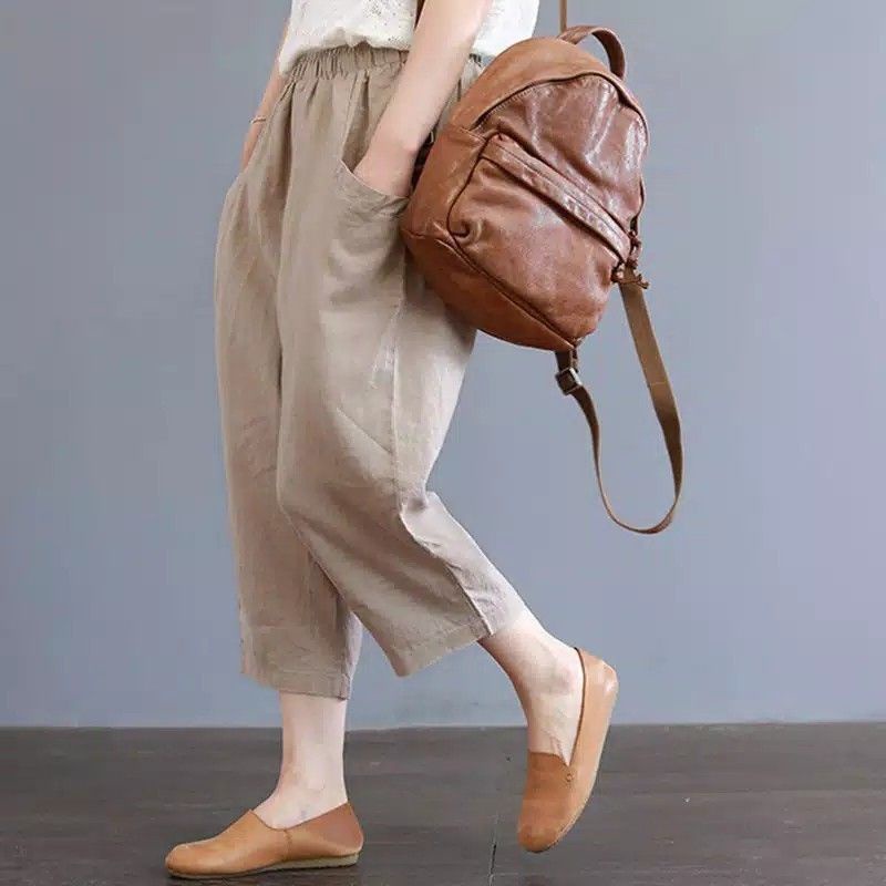 [BISA COD] Celana uniqllo pants / Celana wanita korea/willow pants