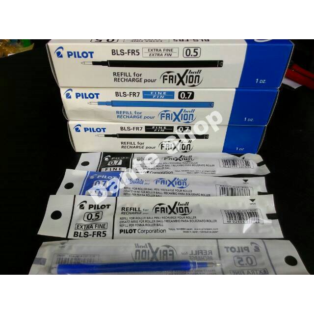 

Isi Refill Pulpen Pilot Frixion Hitam dan Biru 0.5mm dan 0.7mm