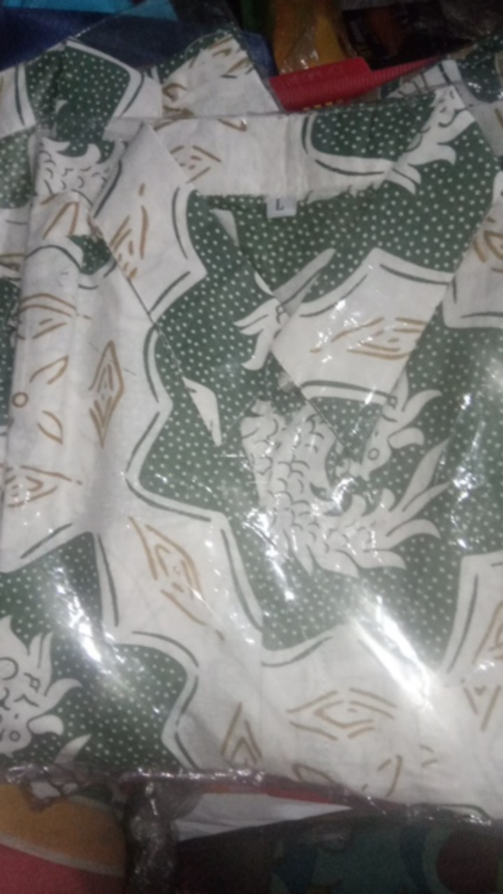 Atasan Kemeja Batik Mosa Hem Pria, Motif Mega Mendung Batik Pekalongan -hem