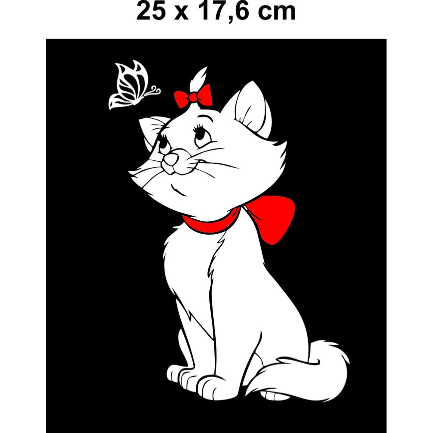 stiker cutting mobil kaca belakang kucing baru