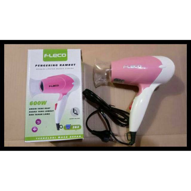 Hair dryer FLECO 283 600 watt - Hair dryer mini - pengering rambut murah