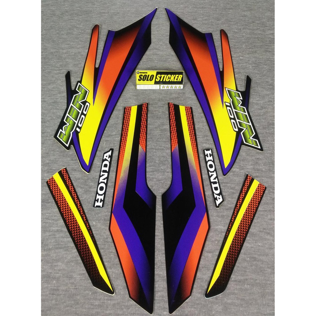 Aksesoris Striping Sticker Motor Honda Win 100 2004-2005 -2