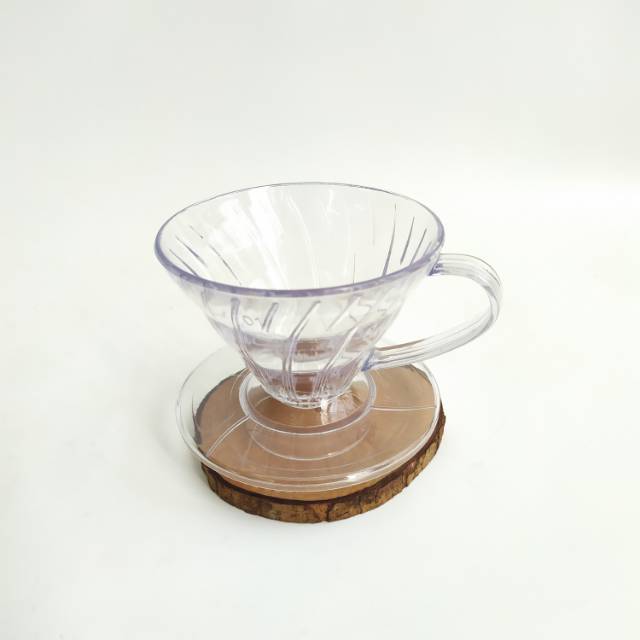 V60 01 Pour Over Acrylic Plastik Dripper Hario Style