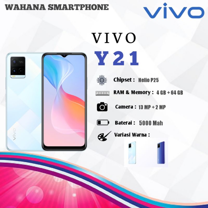 VIVO Y21 A RAM 4/64GB 5000Mah