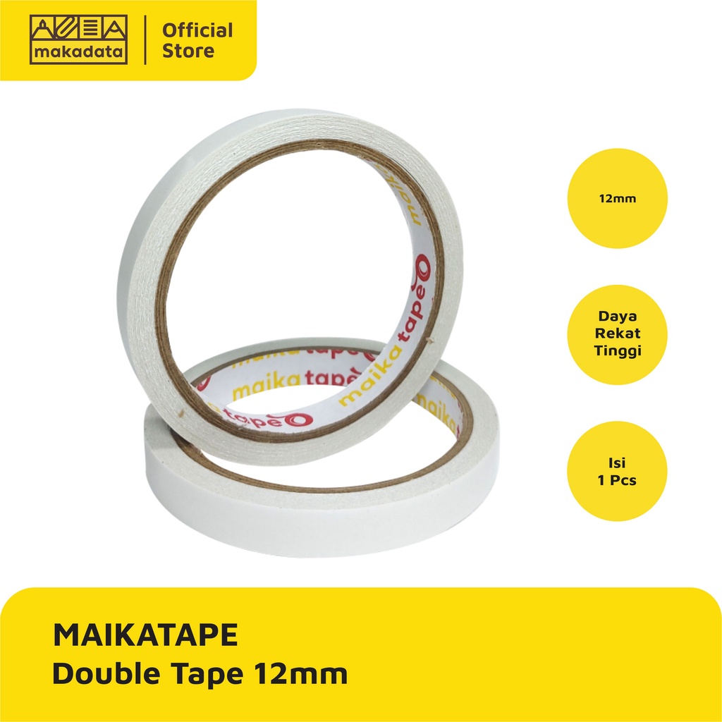 

ISOLASI DOUBLE TAPE MAIKATAPE 12MM MURAH