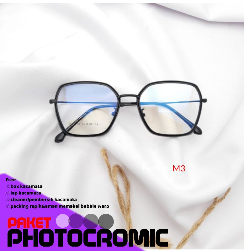 kacamata photocromic termurah&amp;terkereen kode00038,size 52-19-142