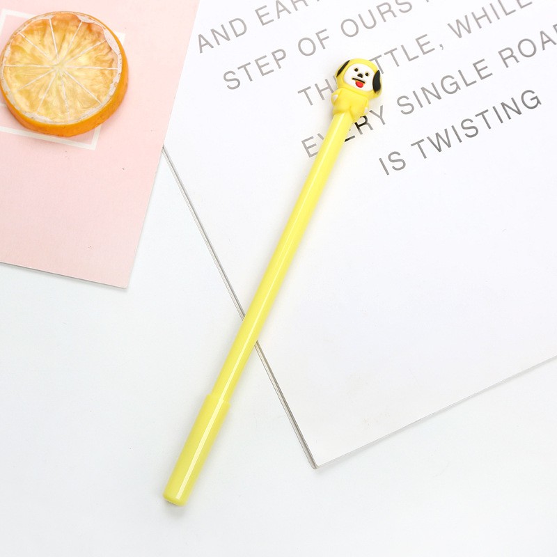 Pulpen Korea Kpop / Pena Gel Lucu Unik Karakter KPOP / TS-59-Chimmy Kuning