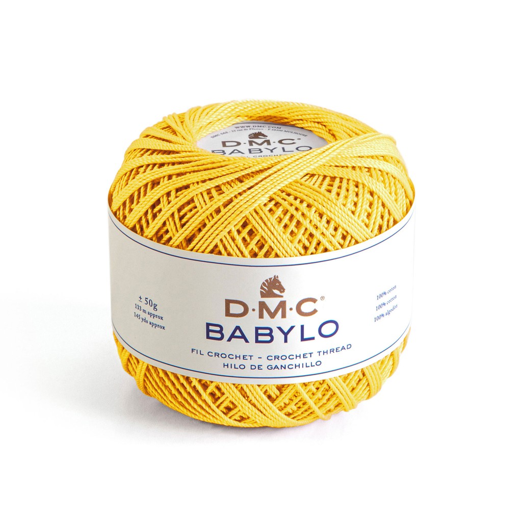 Benang Crochet DMC Babylo 50 Gram - 743 - Medium Yellow Kuning