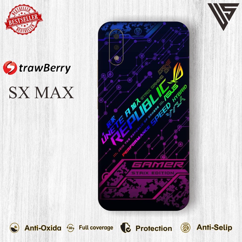 GARSKIN HANDPHONE STRAWBERRY SX MAX (ISI 2PCS)
