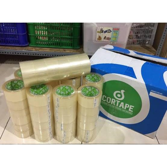 

Lakban Cortape 2 inch 45 mm (90 yard) Bening Spek Daimaru 1 Dus