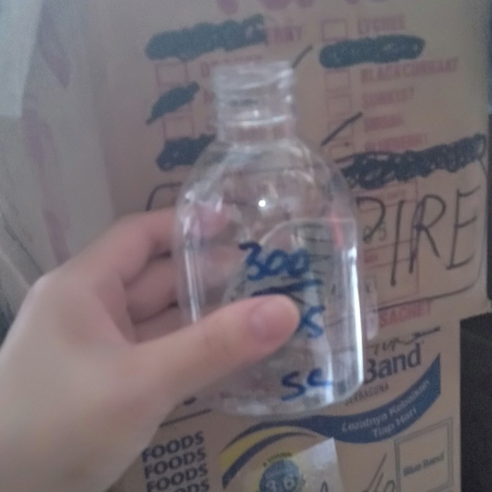 NEW Botol Plastik Kosong Bening Polos 300ml