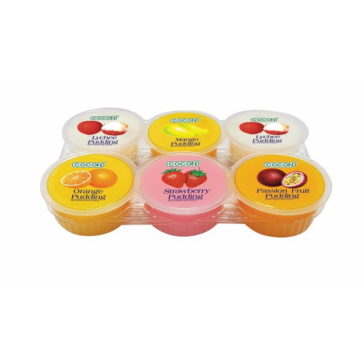 Cocon Nata Decoco Pudding Mixed 6 x 80gr