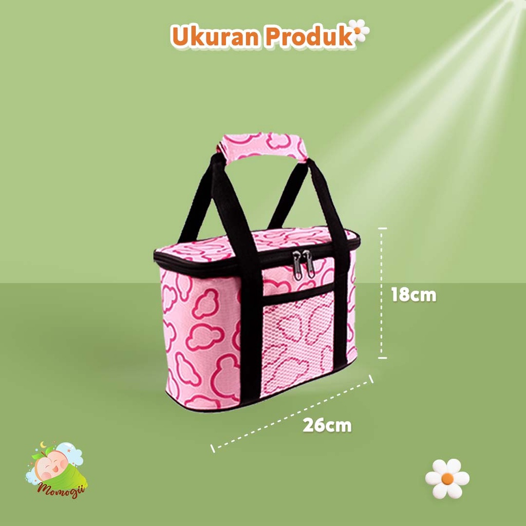 MOMOGII Cooler Bag ASI Thermal Insulated FREE ICE GELL
