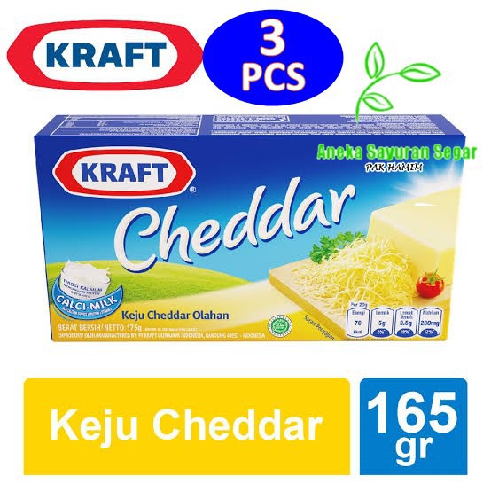 

Kraft Keju Cheddar 165gr - Keju Kraft - Keju Enak