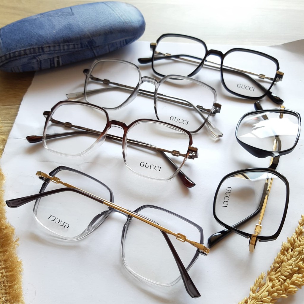 GROSIR Frame kacamata 0665  + case Photocromic Bluray blucromic minus silinder