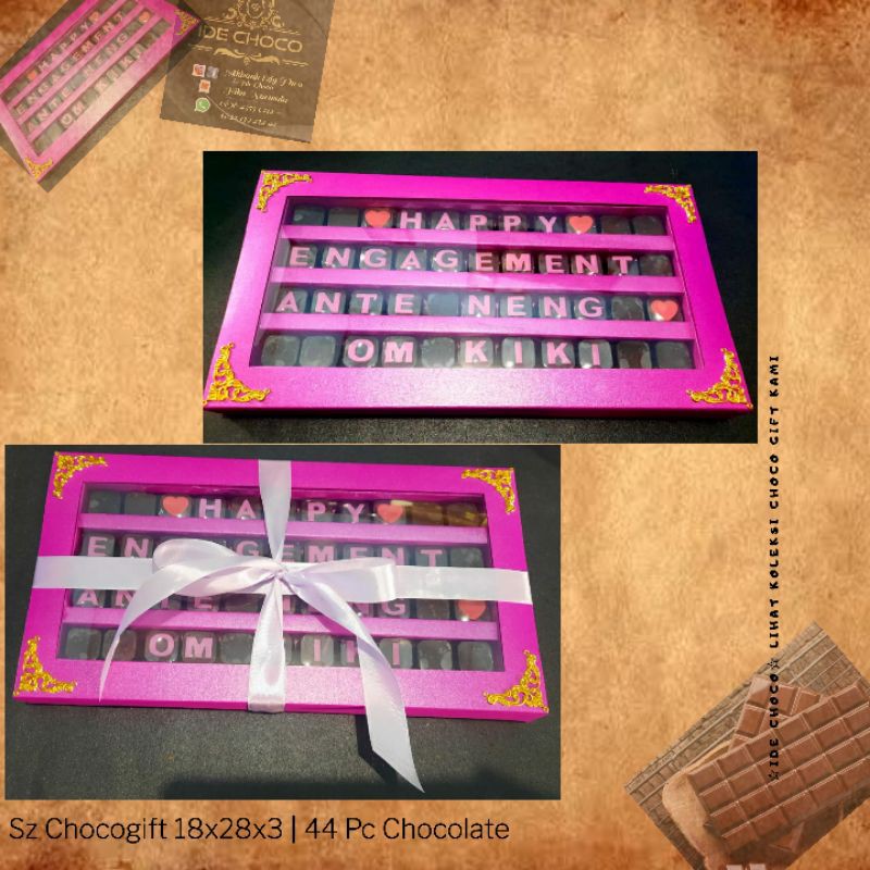 

Choco gift Cokelat Hadiah Cokelat Huruf Kado Lamaran Hadiah Lamaran Cokelat hadiah Kado Cokelat