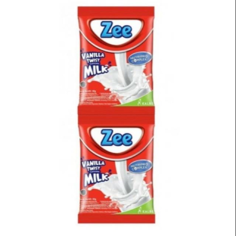 

Zee Sachet Vanila Twist Milk 40gr x 10
