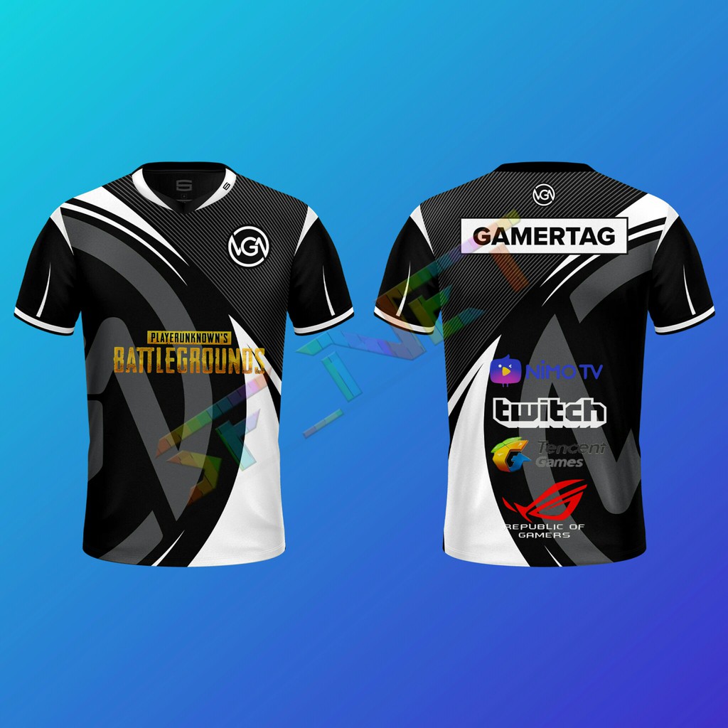 Jersey Game Esports Mobile Legend AOV Free Fire PUBG AOV Dota Custom Nama Dan Logo Team Shopee Indonesia
