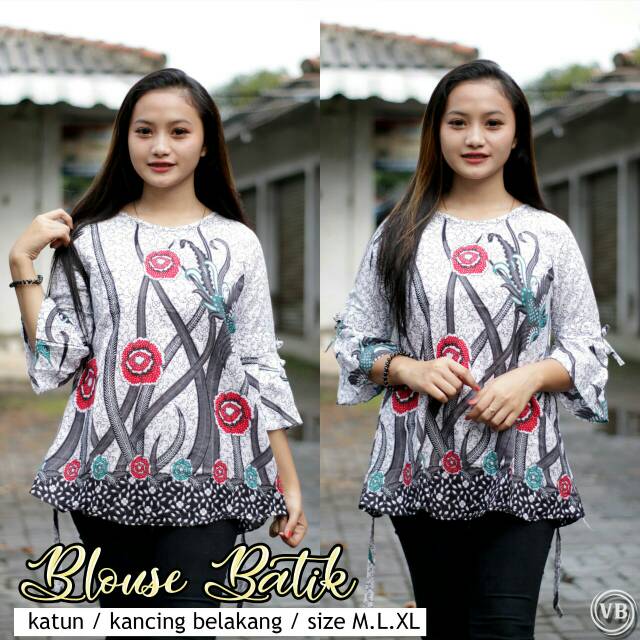 GROSIR BLOUSE BATIK ,ATASAN BATIK WANITA