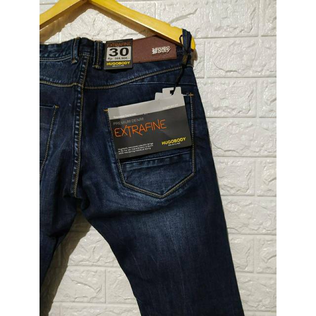  Celana  Jeans Pria Hugobody Celana  Jeans Cowok Original 
