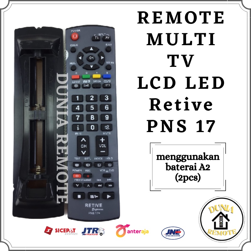 Remot / REMOTE TV Panasoni Viera MULTI LCD LED PNS17 tanpa setting