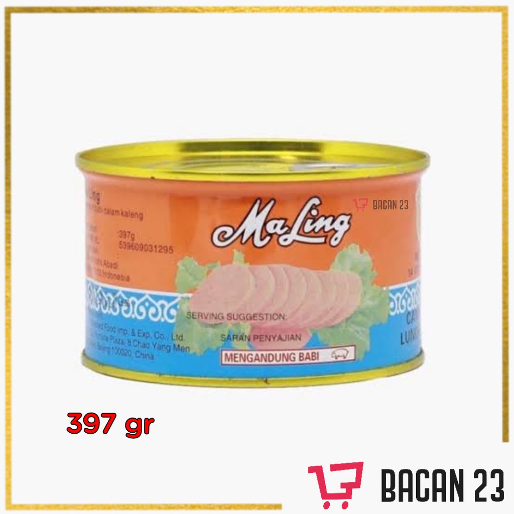 Maling FYF Luncheon Meat Pork (397gr) / Maling Daging / Bacan 23 - Bacan23