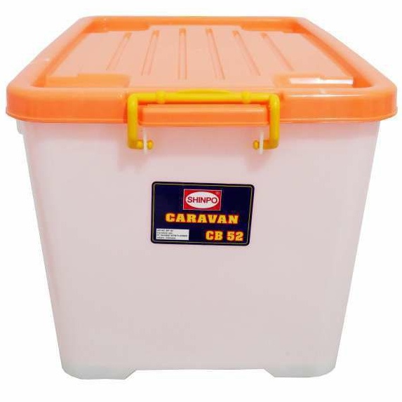 Container Box Plastik Jumbo Besar Multifungsi Ukuran 50 Liter [2 JAM SAMPAI]  SHINPO CB 52 SIP 142 Warna Random PENGIRIMAN Khusus Instan