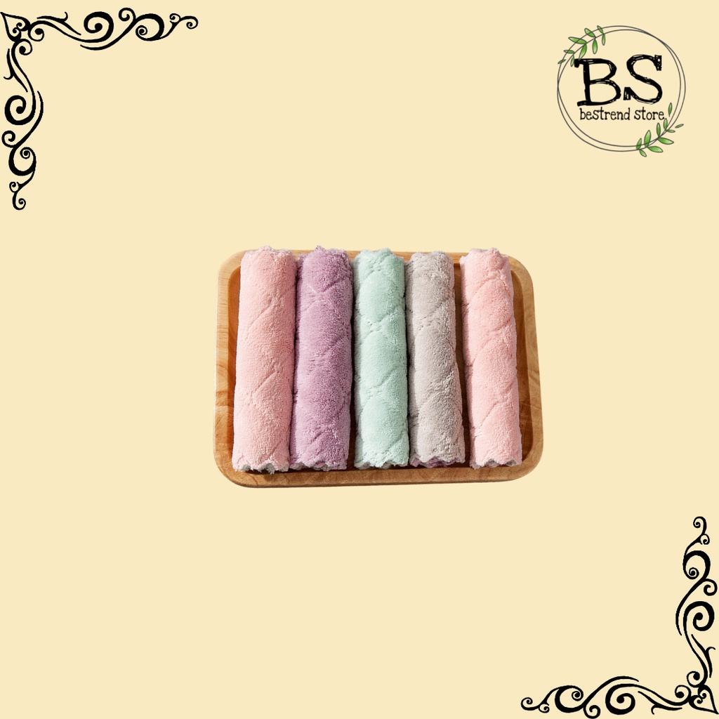 Kain Lap Microfiber Cuci Piring Anti Minyak Dapur Tangan Serbaguna