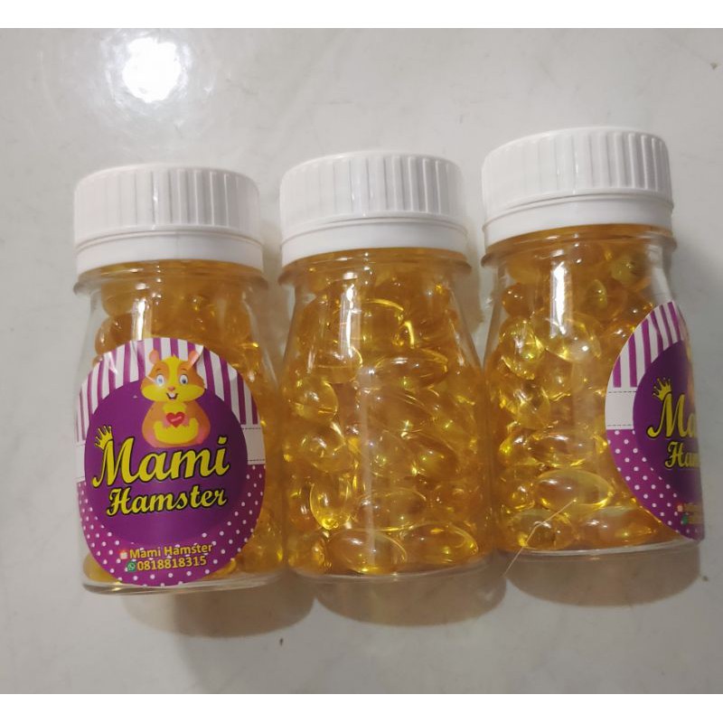 Marshmallow untuk hamster camilan minyak ikan hamster fish oil kucing cat