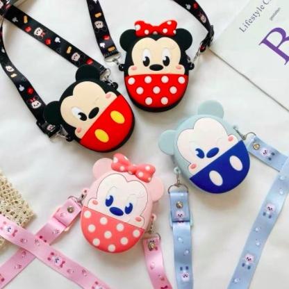 Tren Terbaru Amadela Story - Tas Selempang Anak Jelly Rubber Karakter Import Tas Lucu Anak Coin Purs