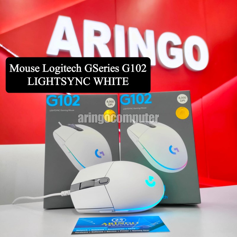 Mouse Logitech GSeries G102 LIGHTSYNC WHITE