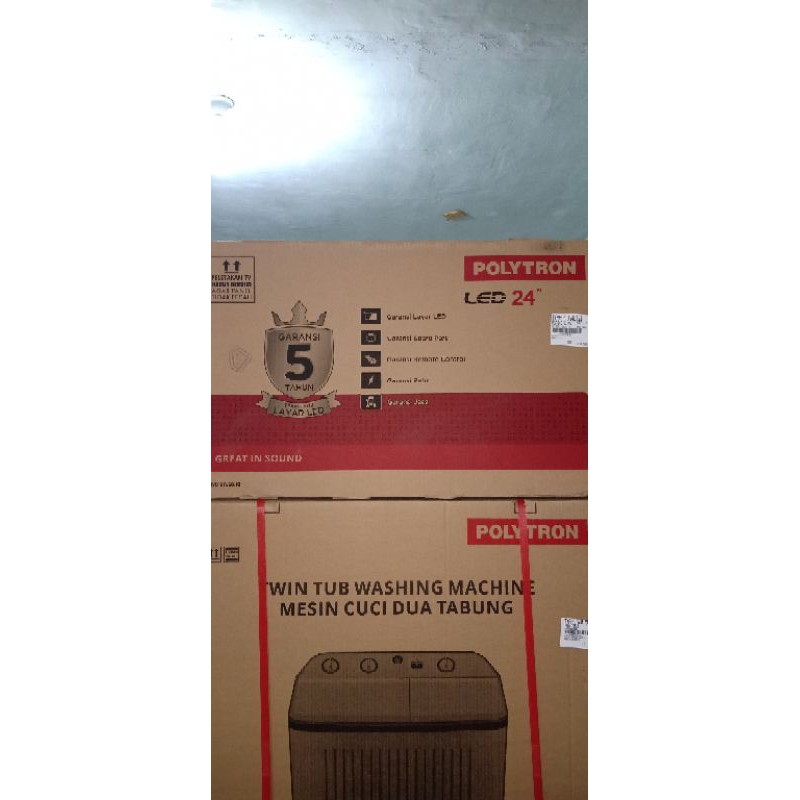 TV SEMI TABUNG POLYTRON 24 INCH - 24D123