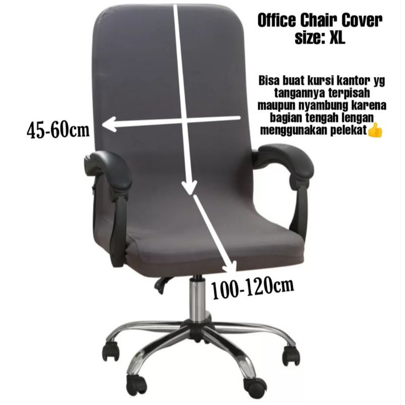 OFFICE CHAIR COVER Polyester Spandex-Sarung Kursi KANTOR DIREKTUR Size:XL