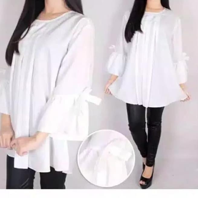 ┐ BIG.DEAL Baju blouse cina imlek sincia wanita big size jumbo ibu hamil Merah OK ☕