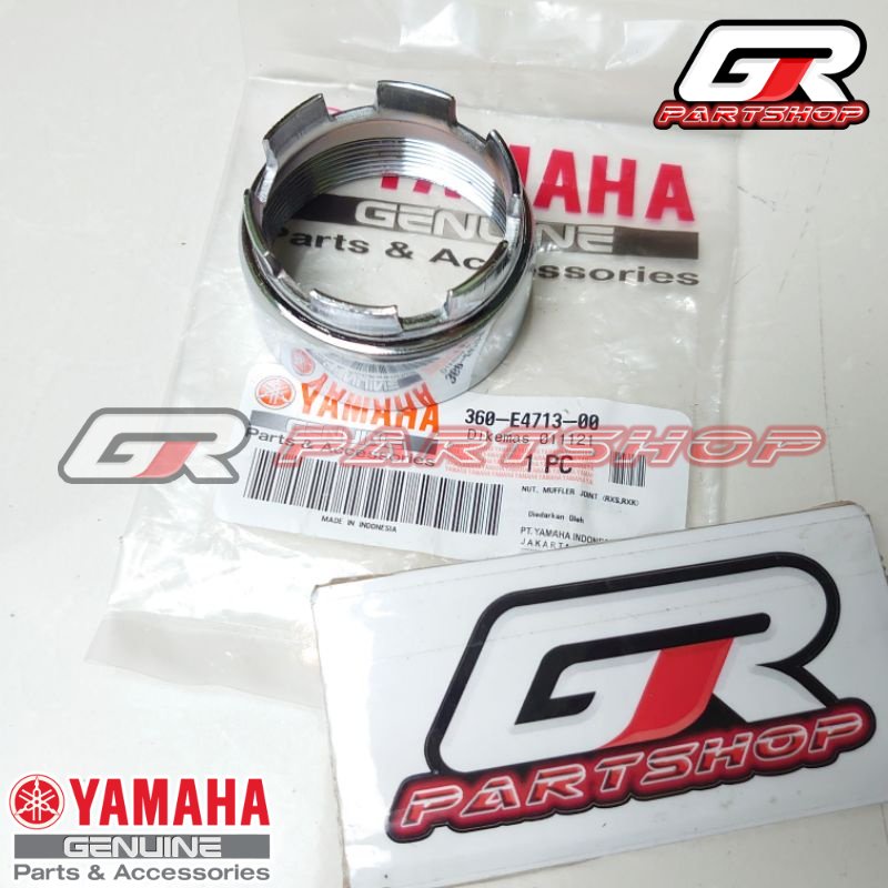 cincin sambungan knalpot rx king chrome ori ygp rxking rx-king mur leher leheran kenalpot mufler muffler exhaust crom chrom crum