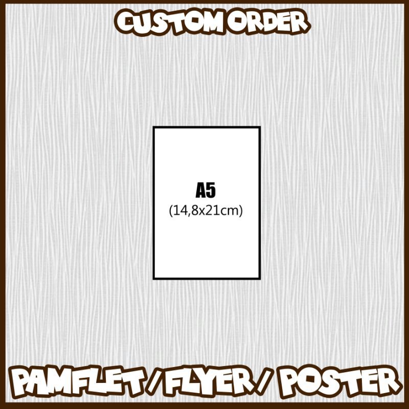 

CETAK POSTER CUSTOM ORDER KERTAS IVORY ARTPAPER & ARTCARTON UKURAN A5