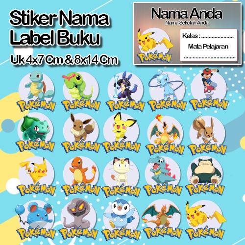 

Stiker Pokemon pikachu pikacu Karakter Lucu Custom Lebel Nama cromo murah 20 Varian berbeda Sticker Pelajaran Mapel buku anak sekolah No 9
