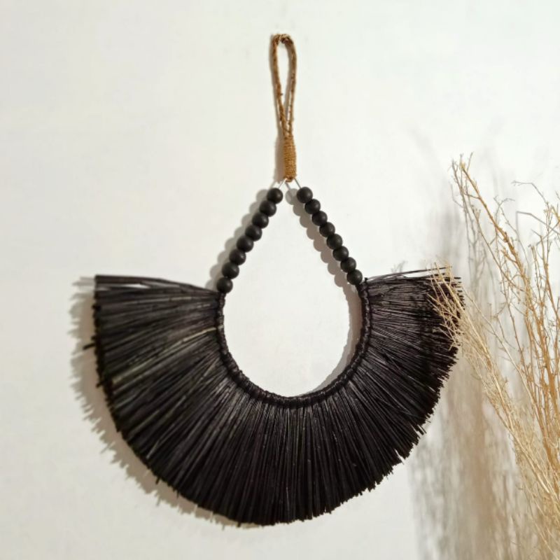 Walldeco Rayung Wall deco Rayung Walldeco Unik Walldeco Cantik Walldeco Rustic Walldeco Murah Ambalan-Hitam Tasbih L