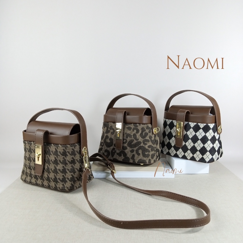 NAOMI - Cassandra Tas Import Wanita - Sling Bag Import - Fashion Bag - Tas Premium Wanita - Tas Wisuda - Tas Wanita