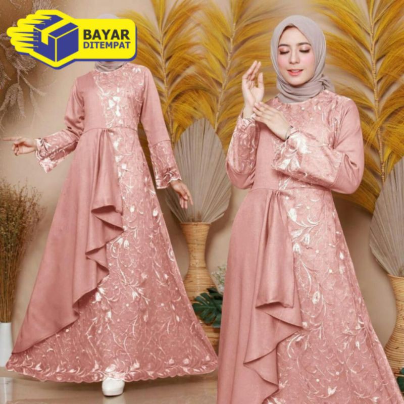 GAMIS BROKAT / BAJU KONDANGAN / GAMIS KEKINIAN / BAJU SYAR'I / GAMIS MODERN / BAJU LEBARAN