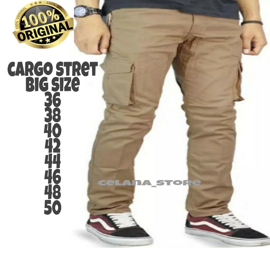 celana cargo panjang pria big size 36-50/celana cargo pria big size/celana panjang pria big size/celana katun panjang pria big size/celana cargo big size/big size/jumbo/pria