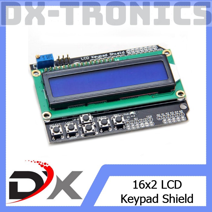 16x02 LCD With Keypad (arduino Shield)