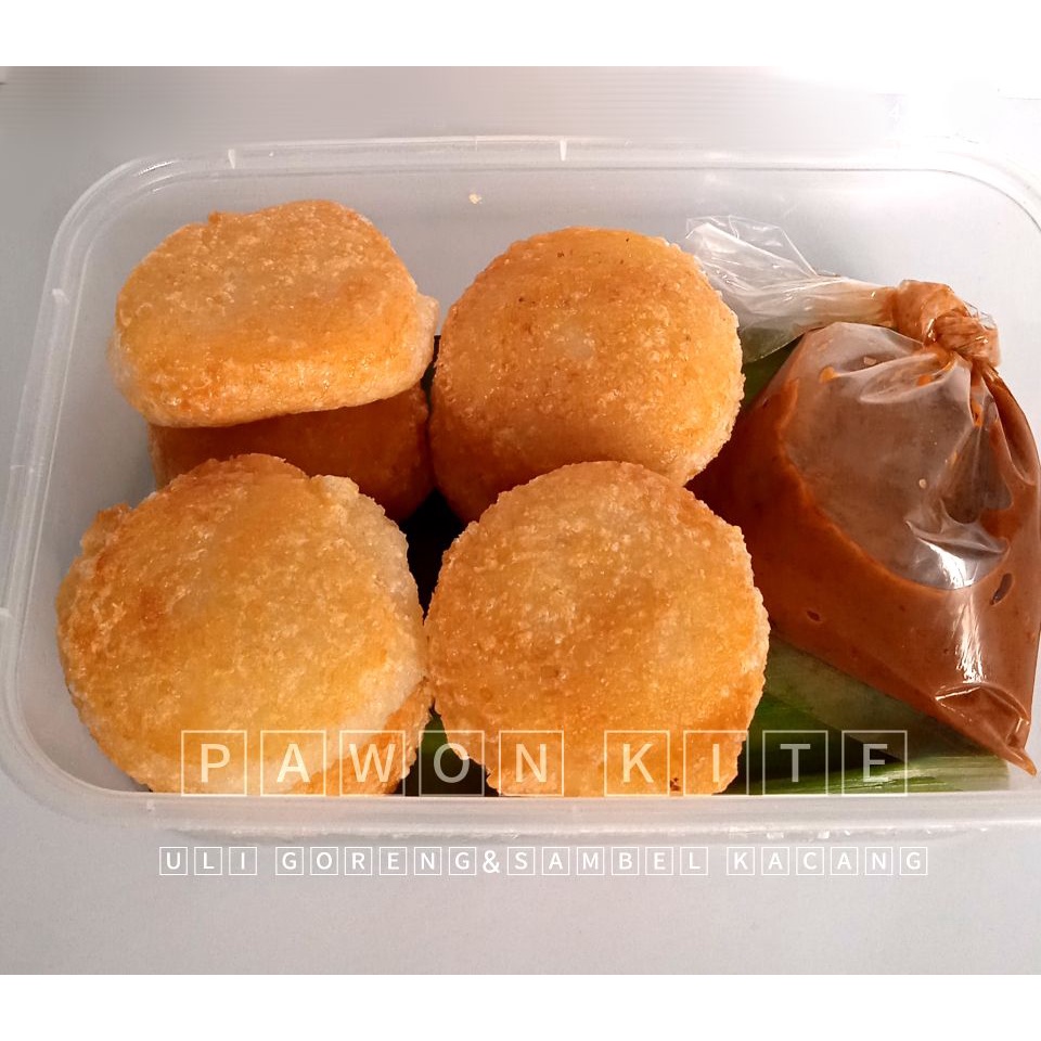 

Uli ketan goreng+sambal kacang