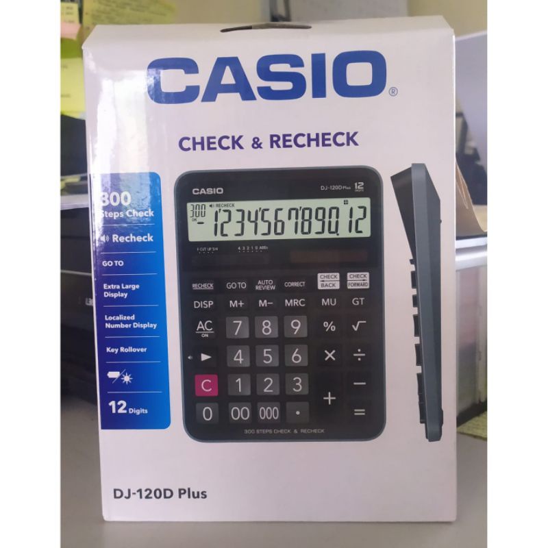

CASIO KALKULATOR 12 DIGIT DJ 120 D PLUS DESKTOP CALCULATOR