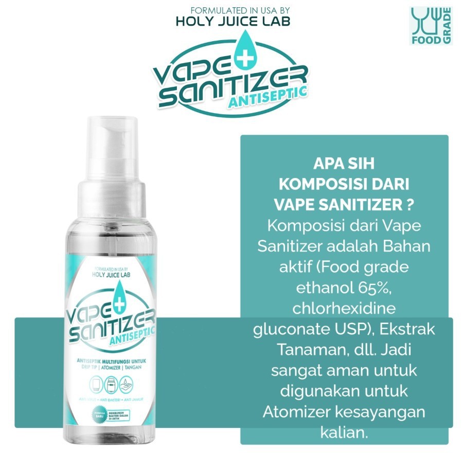 VAPE SANITIZER ATISEPTIC 60ML BY HOLY JUICE LAB