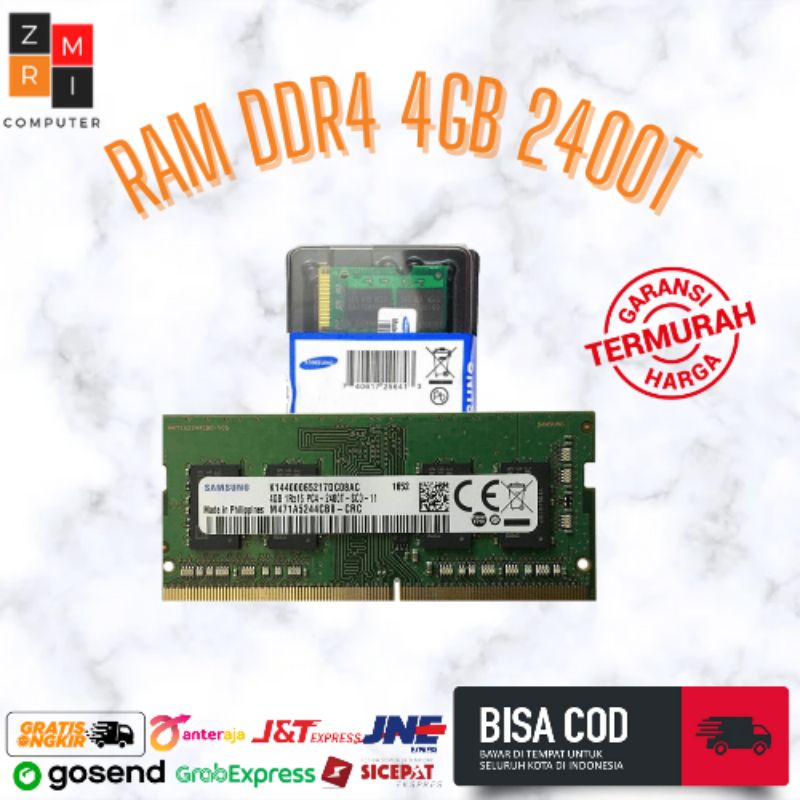 Memory Ram Laptop DDR4 4GB 2400T samsung Baru