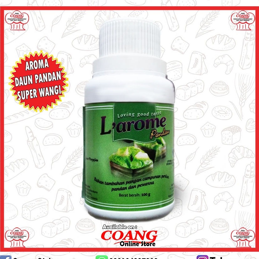 

LAROME PANDAN 100 GR - AROMA DAN WARNANYA ALAMI